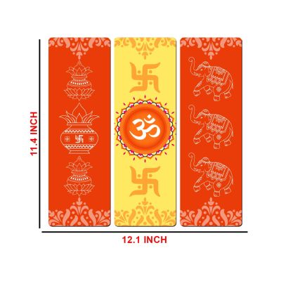 Om Swastik Traditional Wall Hanging for Home Entrance & Decor Hindu Spiritual Wall Art